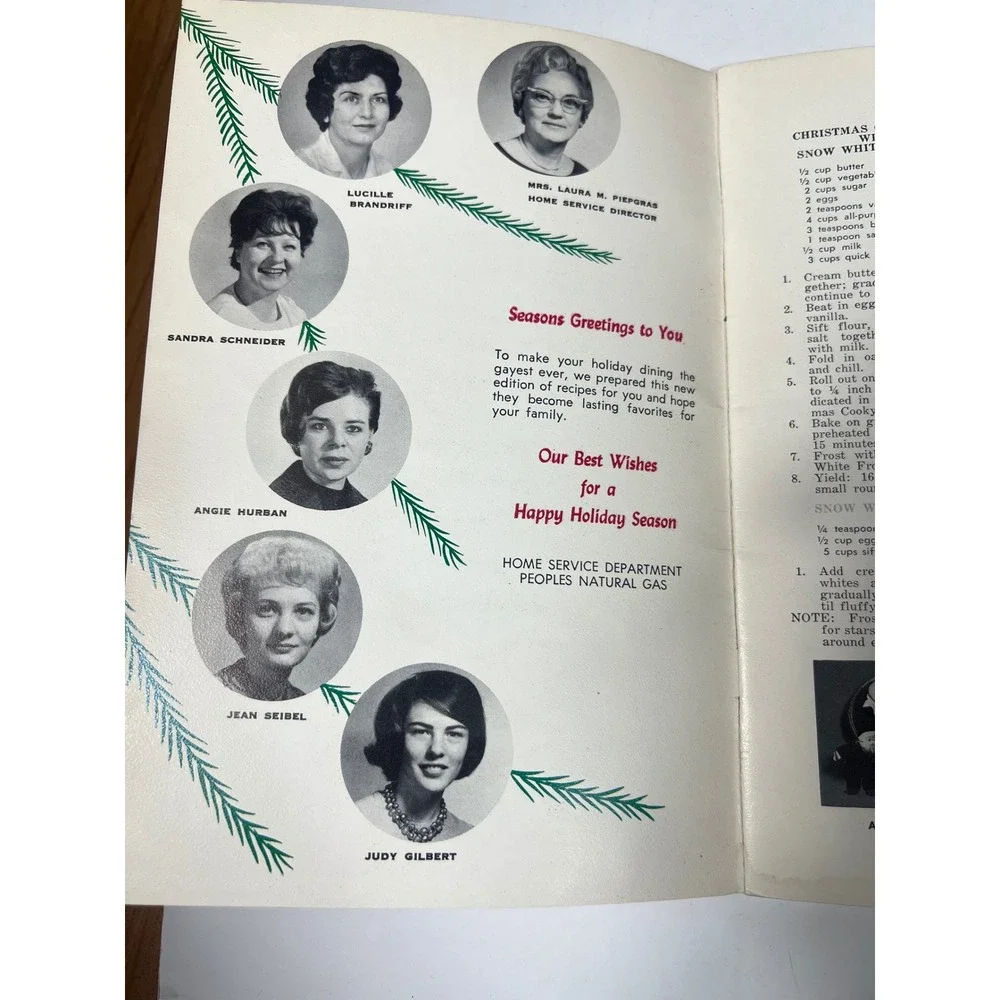 Lot of 3 Vintage Holiday Recipes Cookbooks 1965‎ 1966 1967 Peoples Natural Gas